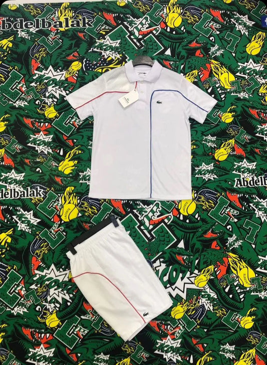 Ensemble Lacoste White Tee